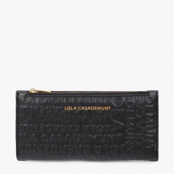 LOLA CASADEMUNT Cartera Básica con Logo Bordado LF2612026-00N