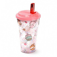 Vaso con Sorbito PUSHEEN CUP79