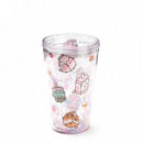 Vaso con Sorbito PUSHEEN CUP79