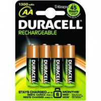 Pack 4 Pilas DURACELL Aa Recargables Nimh 1.2V (HR6-B)