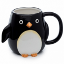 Taza de Cerámica 3D con Forma de Pingüino