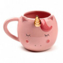 Taza de Cerámica 3D Diseño Unicornio