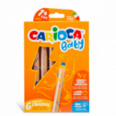 Crayones CARIOCA Baby 3 en 1 6 Unidades