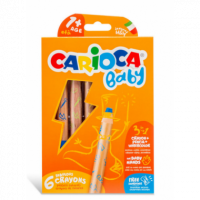 Crayones CARIOCA Baby 3 en 1 6 Unidades