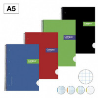 Bloc de Espiral CAMPUS A5 con Tapa Extradura y Cuadrícula de 5 Mm 160 Hojas - Guanxe Atlantic Marketplace