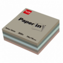 Bloc de Notas Autoadhesivas PLUS OFFICE 75X75 Mm 300 Hojas Tonos Tierra