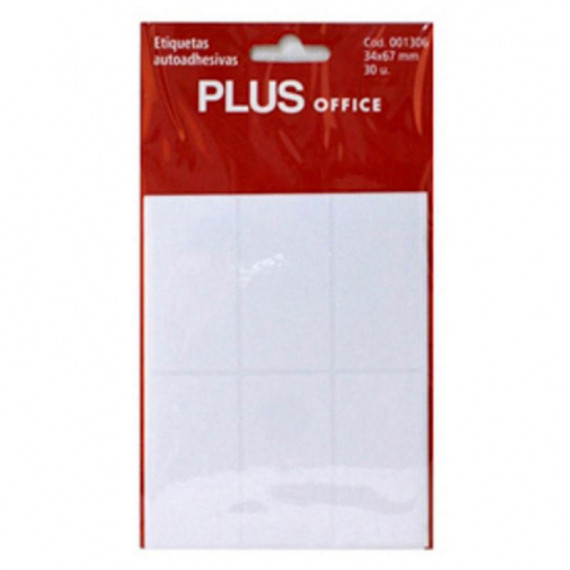 Etiquetas Autoadhesivas 34X67 Mm  PLUS OFFICE