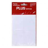 Etiquetas Autoadhesivas PLUS OFFICE 53X82 Mm 20 Unidades 5 Hojas - Guanxe Atlantic Marketplace