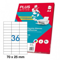 Etiqueta Plu A4 70X25,4 Mm 10674  PLUS OFFICE - Guanxe Atlantic Marketplace
