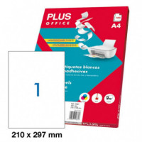 Etiqueta Adhesiva A4 210X297 Mm Referencia 10682  PLUS OFFICE - Guanxe Atlantic Marketplace