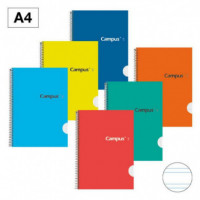 Bloc Espiral CAMPUS A4 Tapa Dura 80 Hojas 70 G Doble Raya 2,5 Mm - Guanxe Atlantic Marketplace