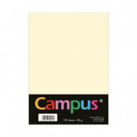 Papel A4 de 80 G/m² Color Crema 100 Hojas  CAMPUS - Guanxe Atlantic Marketplace