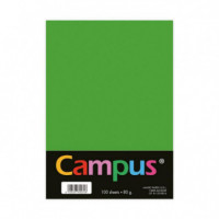 Papel A4 de 80 G/m² 100 Hojas Verde Manzana  CAMPUS - Guanxe Atlantic Marketplace