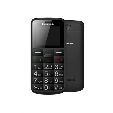 PANASONIC Telefono Movil KX-TU110EXB Negro Dual Sim, Teclas Grandes, Boton SOS, Bluetooth, Micro Sd