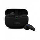 JBL Auricular Bluetooth WAVE BEAM 2 Negro Con Cancelacion De Ruido y Esstuche de Carga