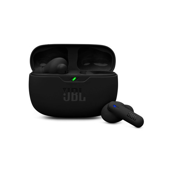 JBL Auricular Bluetooth WAVE BEAM 2 Negro Con Cancelacion De Ruido y Esstuche de Carga