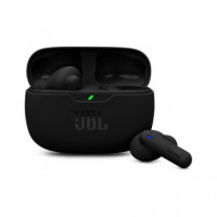 JBL Auricular BLUETOOTH Wave Beam 2 Negro con Cancelacion de Ruido y Esstuche de Carga