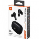 JBL Auricular Bluetooth WAVE BEAM 2 Negro Con Cancelacion De Ruido y Esstuche de Carga