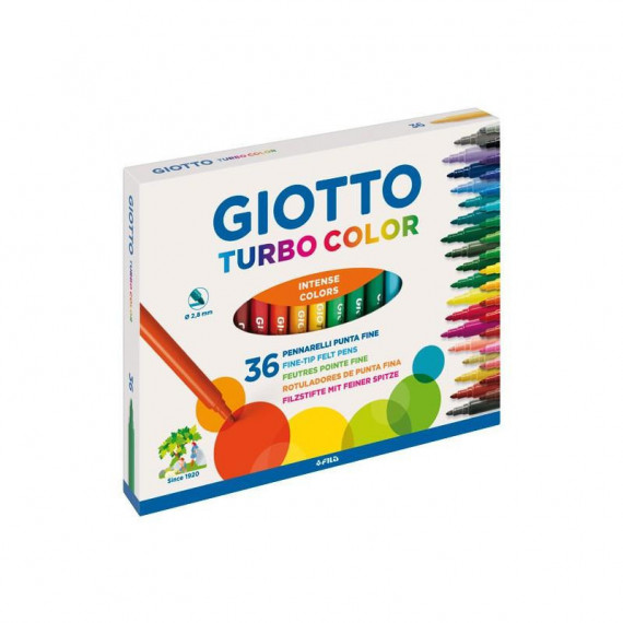Set de 36 Rotuladores GIOTTO Turbocolor