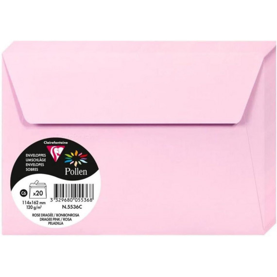 sobre POLLEN 114X162 Mm Rosa 20 Unidades