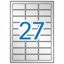 Etiquetas Adhesivas APLI Plata Mate 20 Hojas