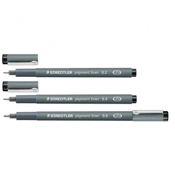 Rotulador Calibrado STAEDTLER Pigment Liner 0,4 Mm Negro