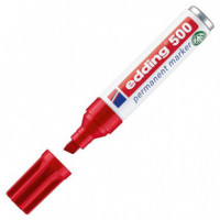 Marcador EDDING 500 Rojo Punta Biselada - Guanxe Atlantic Marketplace