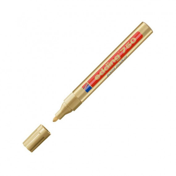 Rotulador EDDING 750 de Pintura Brillante Color Oro