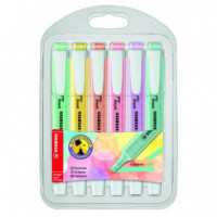 Rotulador Fluorescente STABILO Swing Cool Pastel 6 Unidades - Guanxe Atlantic Marketplace