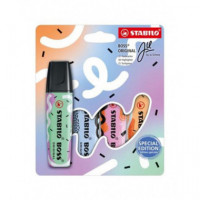 Marcador Fluorescente STABILO Boss Pastel 4 Unidades 1-101-5 - Guanxe Atlantic Marketplace
