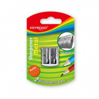 Afilalápices Metálico Doble KEYROAD - Guanxe Atlantic Marketplace