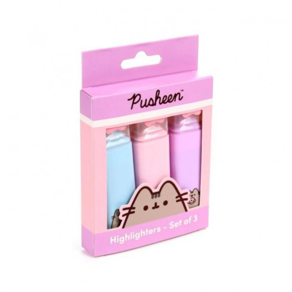 Set de 3 Subrayadores del Gato PUSHEEN