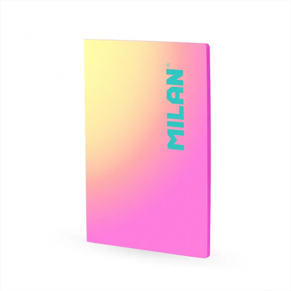 Libreta A4 Sunset Rosas 48 Hojas Cuadriculada 5 Mm  MILAN
