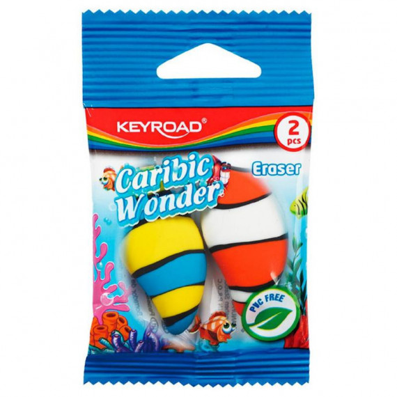 Goma de Borrar KEYROAD Carioca Wonder 2 Unidades