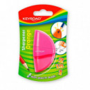 Afilalápices KEYROAD con Goma Naranja 1 Unidad