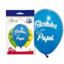 Bolsa de 10 Globos Felicidades Papá