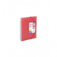 Carpeta A4 CARCHIVO de Espiral con 20 Fundas Roja - Guanxe Atlantic Marketplace