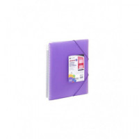 Carpeta A4 CARCHIVO con Espiral y 30 Fundas Violeta - Guanxe Atlantic Marketplace
