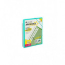 Carpeta A4 CARCHIVO con Espiral y 60 Fundas Verde
