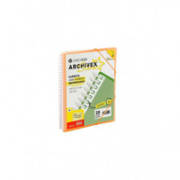 Carpeta A4 CARCHIVO de Espiral 60 Fundas Naranja - Guanxe Atlantic Marketplace