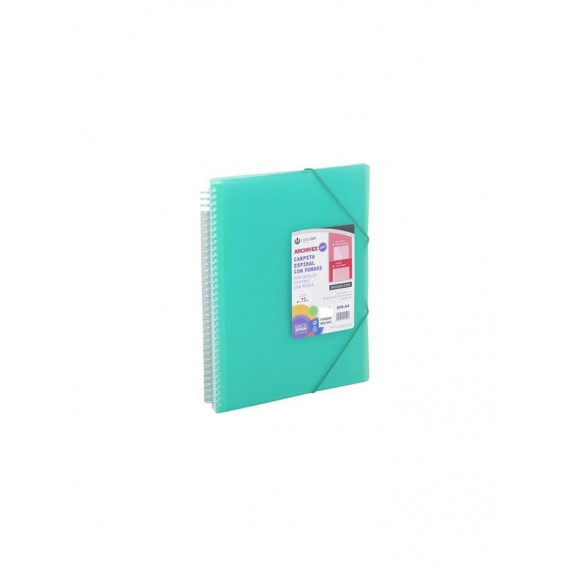 Carpeta A4 CARCHIVO con Espiral 50 Fundas Verde