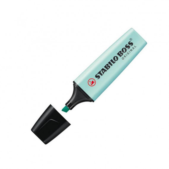Rotulador Fluorescente STABILO Boss Turquesa Pastel