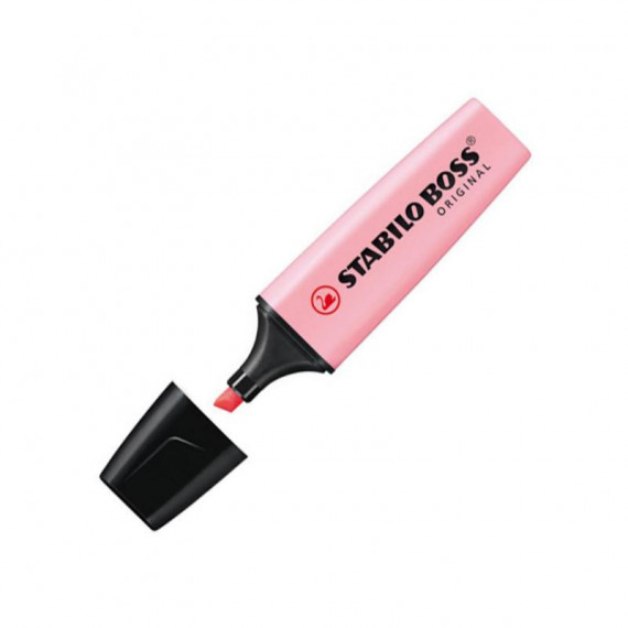 Rotulador Fluorescente STABILO Boss Rosa Pastel