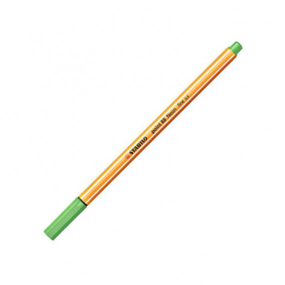 Rotulador de Punta de Fibra STABILO Point 88 Verde Neón 0.4 Mm