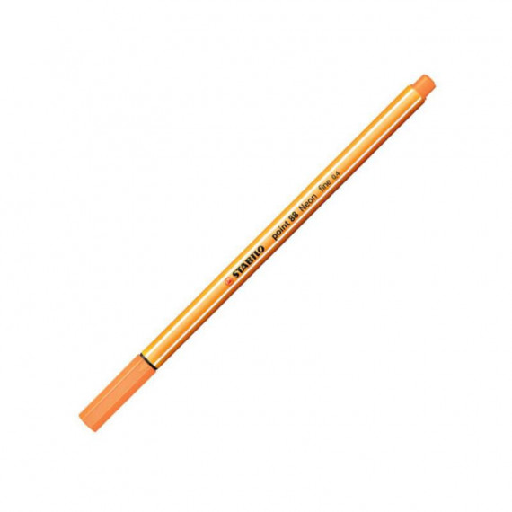 Rotulador Punta de Fibra STABILO Point 88 Naranja Neón 0,4 Mm