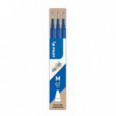 Recambio para Bolígrafo PILOT Frixion Ball Azul 3 Unidades