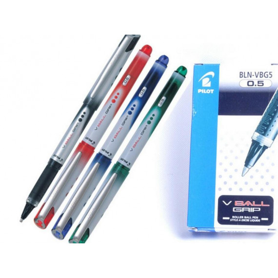 Bolígrafo PILOT V-ball 05 Grip Rojo con Tinta Líquida