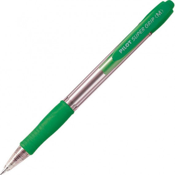 Bolígrafo de Tinta de Aceite PILOT Super Grip Verde