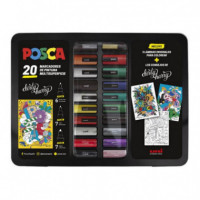 Maletín con Surtido de 20 Rotuladores POSCA PC-5M - Guanxe Atlantic Marketplace
