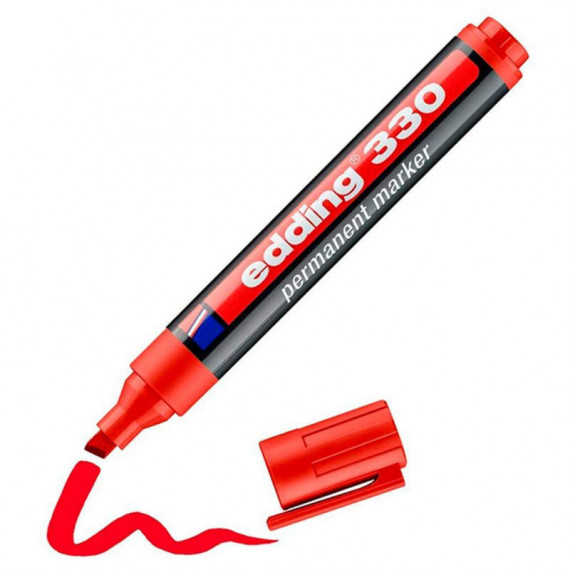 Rotulador Permanente EDDING 330 Rojo